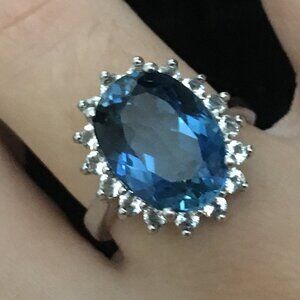 Beautiful Blue Stone Fashion Ring